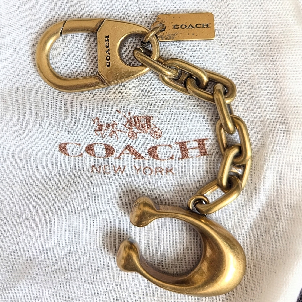 Coach Gold Keychain